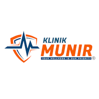 klink munr logo on a black background